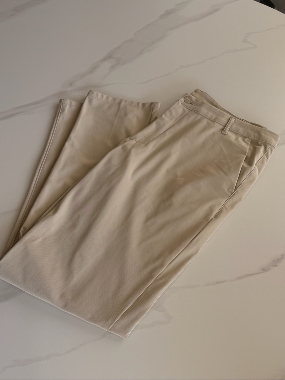 All in Motion Men's Slim Cream Chinos - 36x32